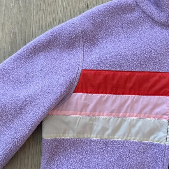 Cotopaxi Lavender Fleece Jacket with Red and White Accents - Picture 4 of 5